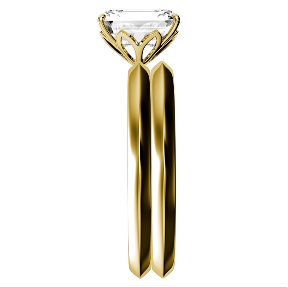 solid gold knife-edge ring - Picture 3 of 4